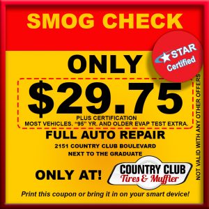 Country Club Tires and Muffler Coupon